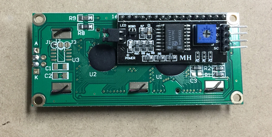 ArduinoでI2Cを使って格安LCDの1602に文字を表示させよう！